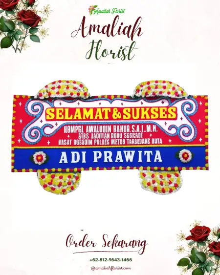 Papan Bunga Ucapan Selamat Kutabumi